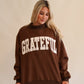 Holiday Mockneck Grateful - Brown