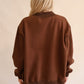 Holiday Mockneck Grateful - Brown