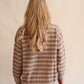 Delaney Sweater w/ Scarf Oatmeal-Taupe