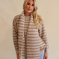 Delaney Sweater w/ Scarf Oatmeal-Taupe