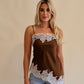 Hallie Top brown-white