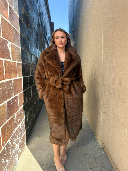 Toasted Mocha Faux Fur Jacket