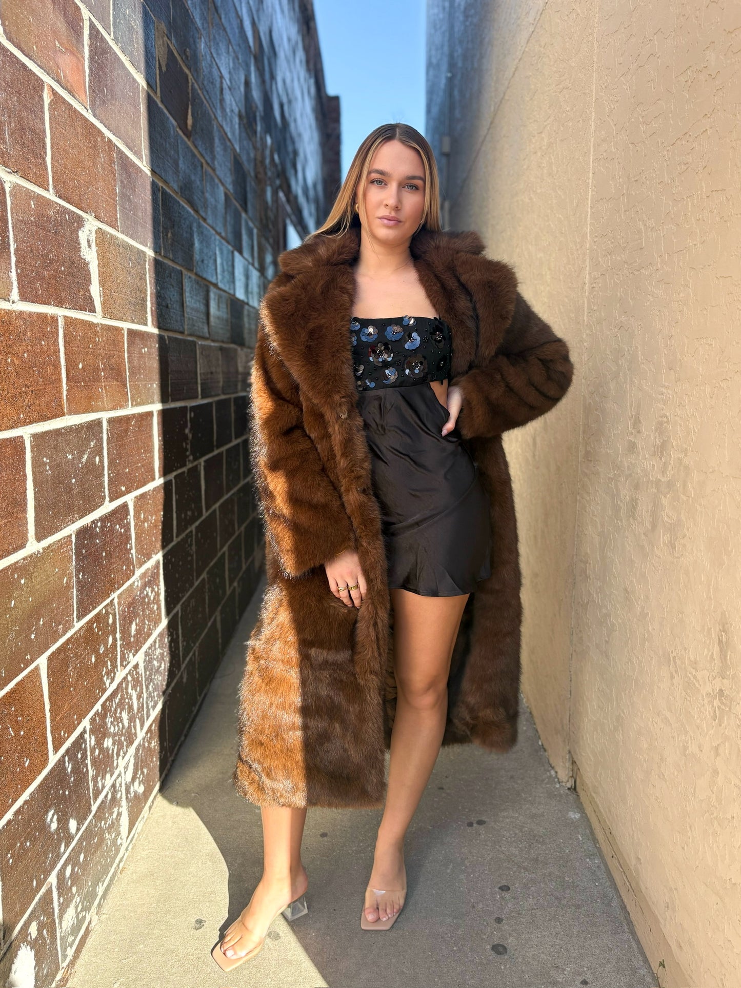Toasted Mocha Faux Fur Jacket
