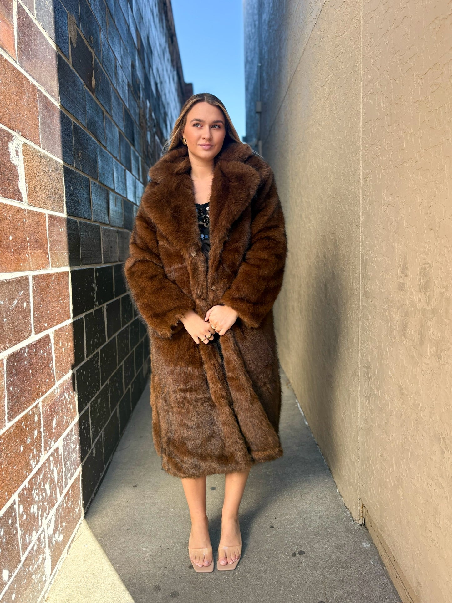 Toasted Mocha Faux Fur Jacket