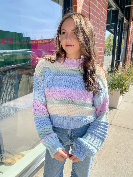 The Cozy Knit Sweter - Lilac