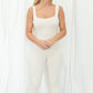 Fitted Beige Jumpsuit