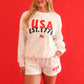USA Embroidered Shorts