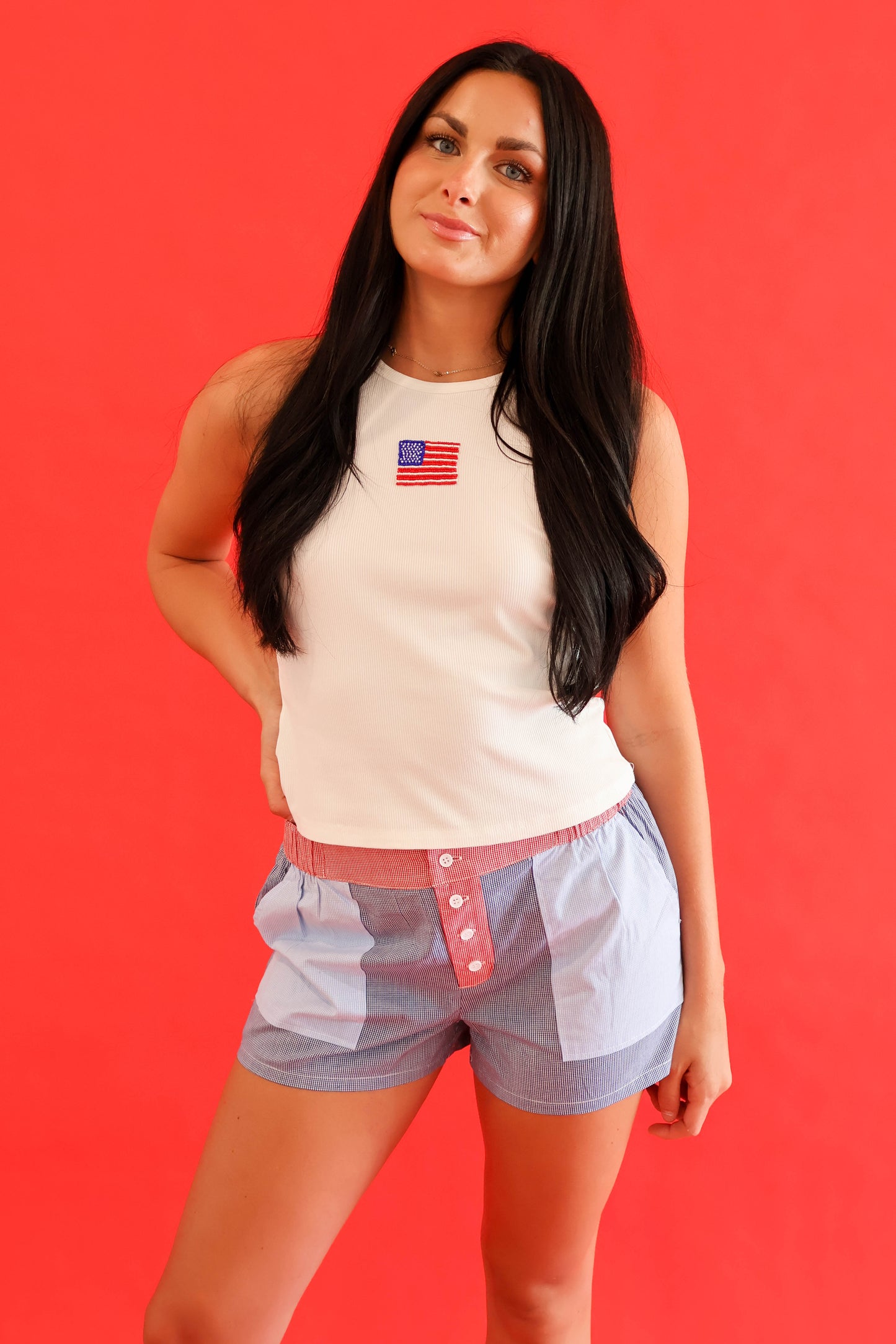 Beaded Flag Tank