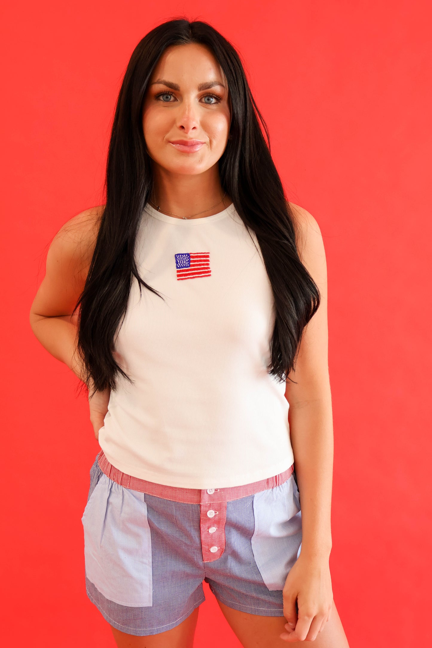 Beaded Flag Tank