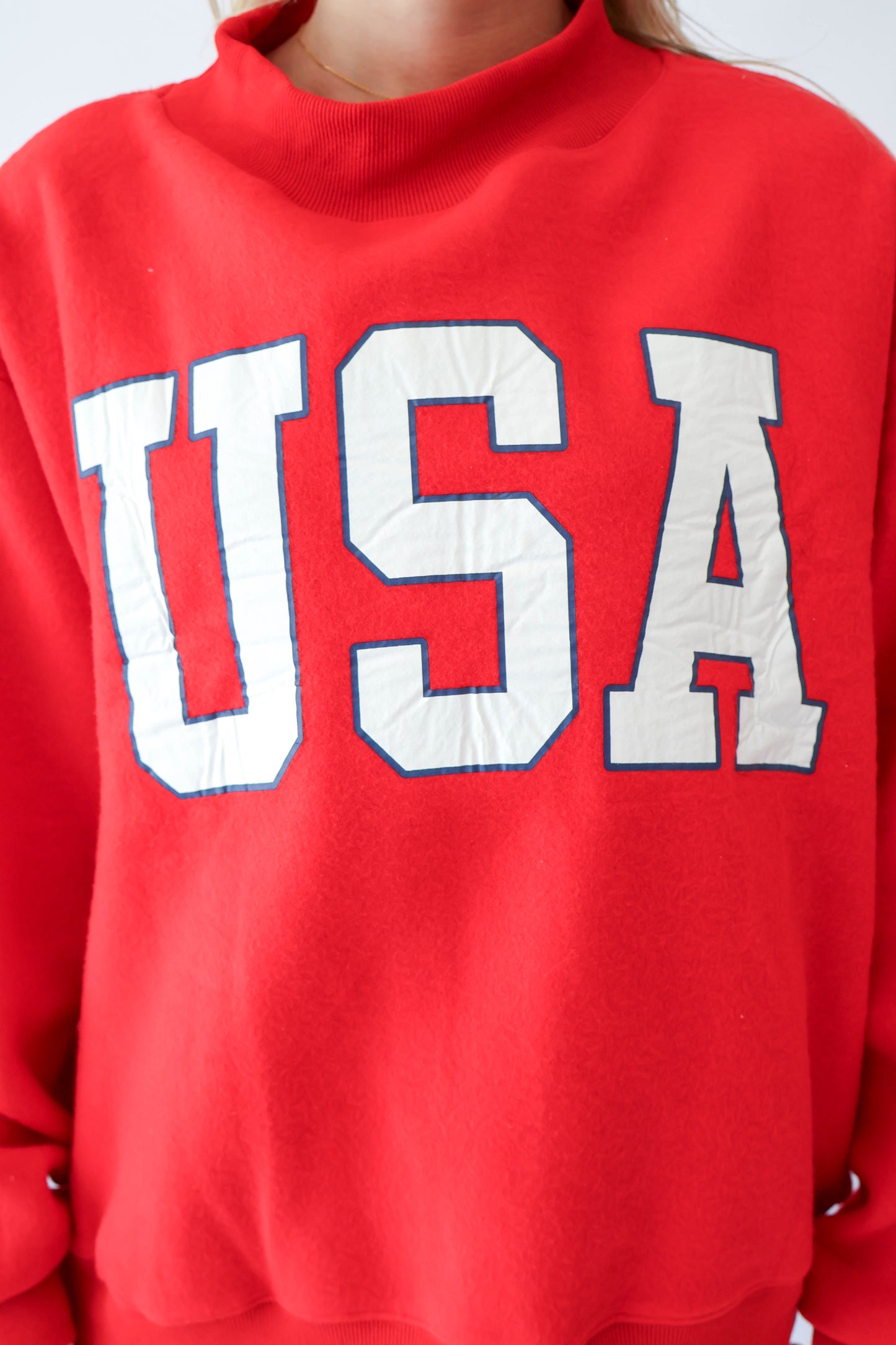 Reversible USA & Flag Mockneck