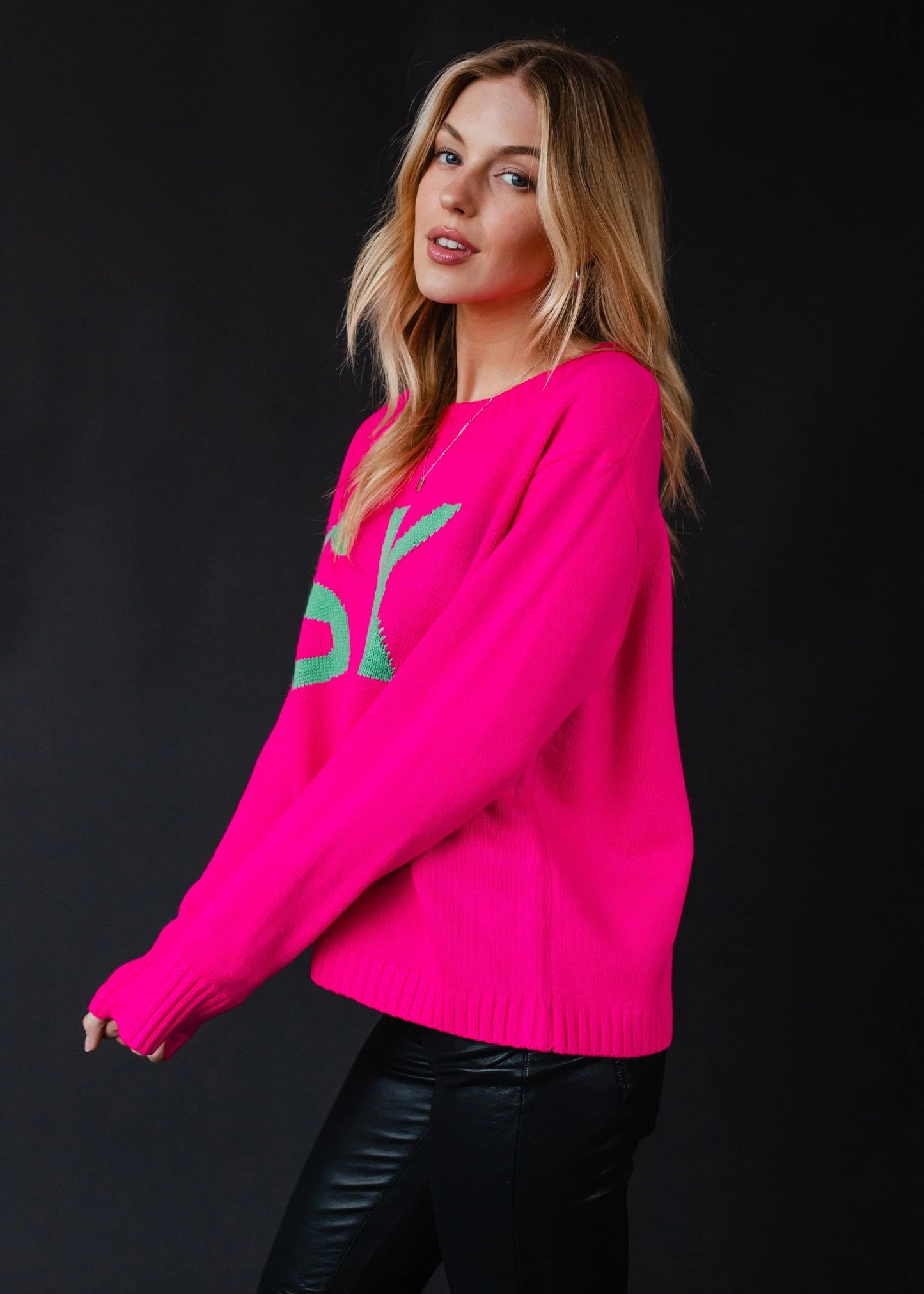 Ski Sweater - Bright Pink