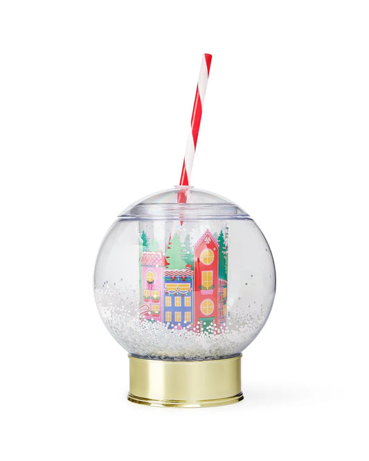 Holiday Village Snow Globe Sipper