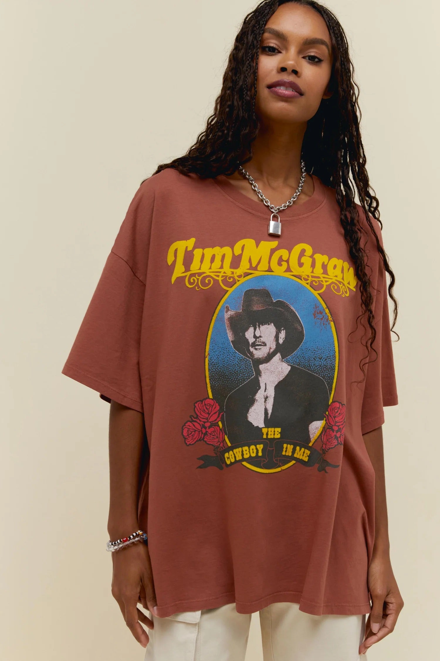 Clay Brown Tim McGraw The Cowboy In Me One Size Tee