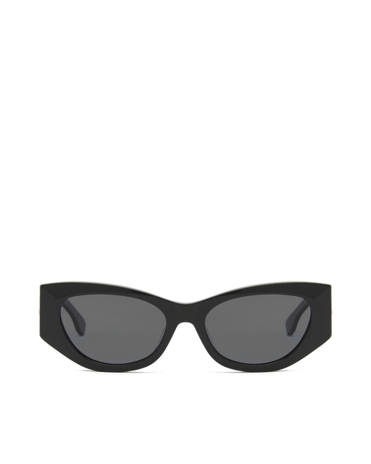 classic black acetate cat eye sunglasses