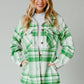 Cozy Check Plaid Jacket - Green