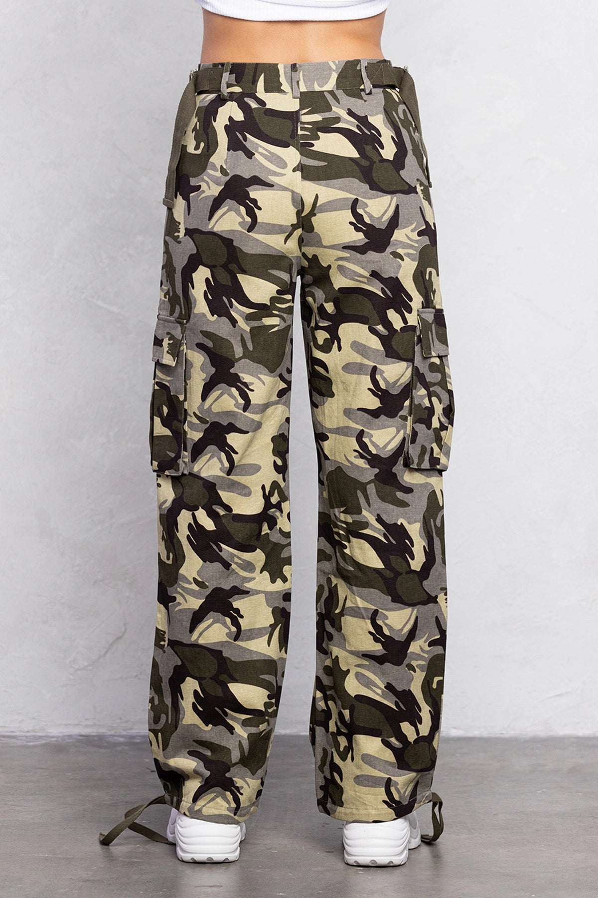 Tana Cargo Pants - Green Camo