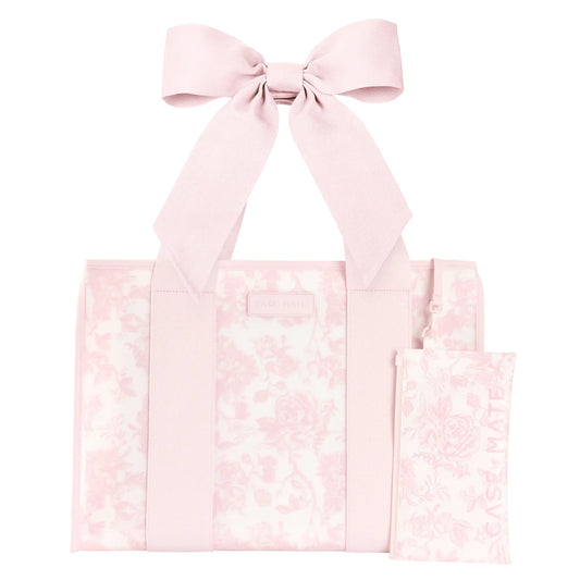 Case-Mate Afternoon Rosé Bow Jelly Tote Bag