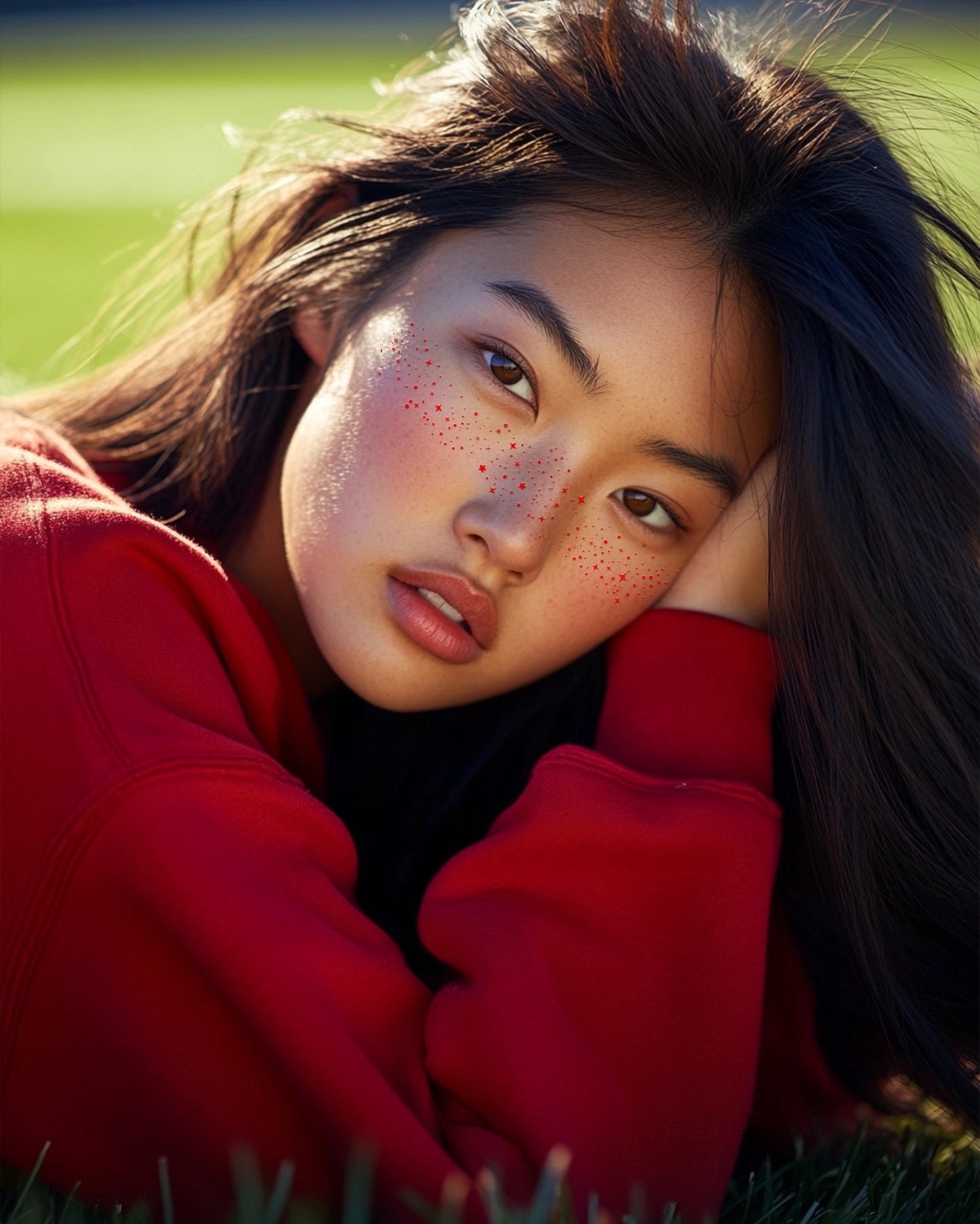 Glitter Freckles - Red