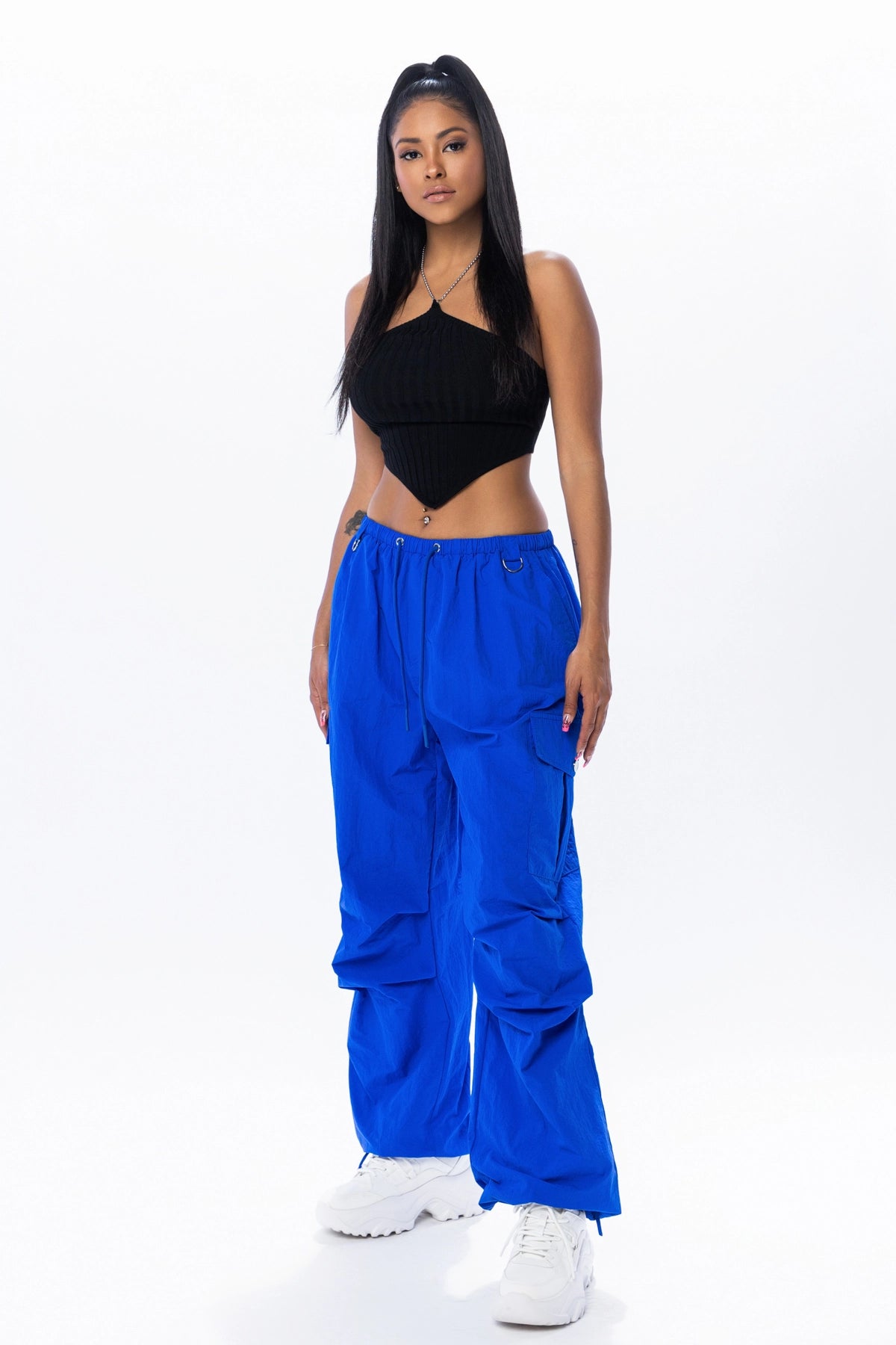 Rhea Cargo Pants - Blue