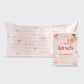 Holiday Satin Pillowcase in Striped Bows - King