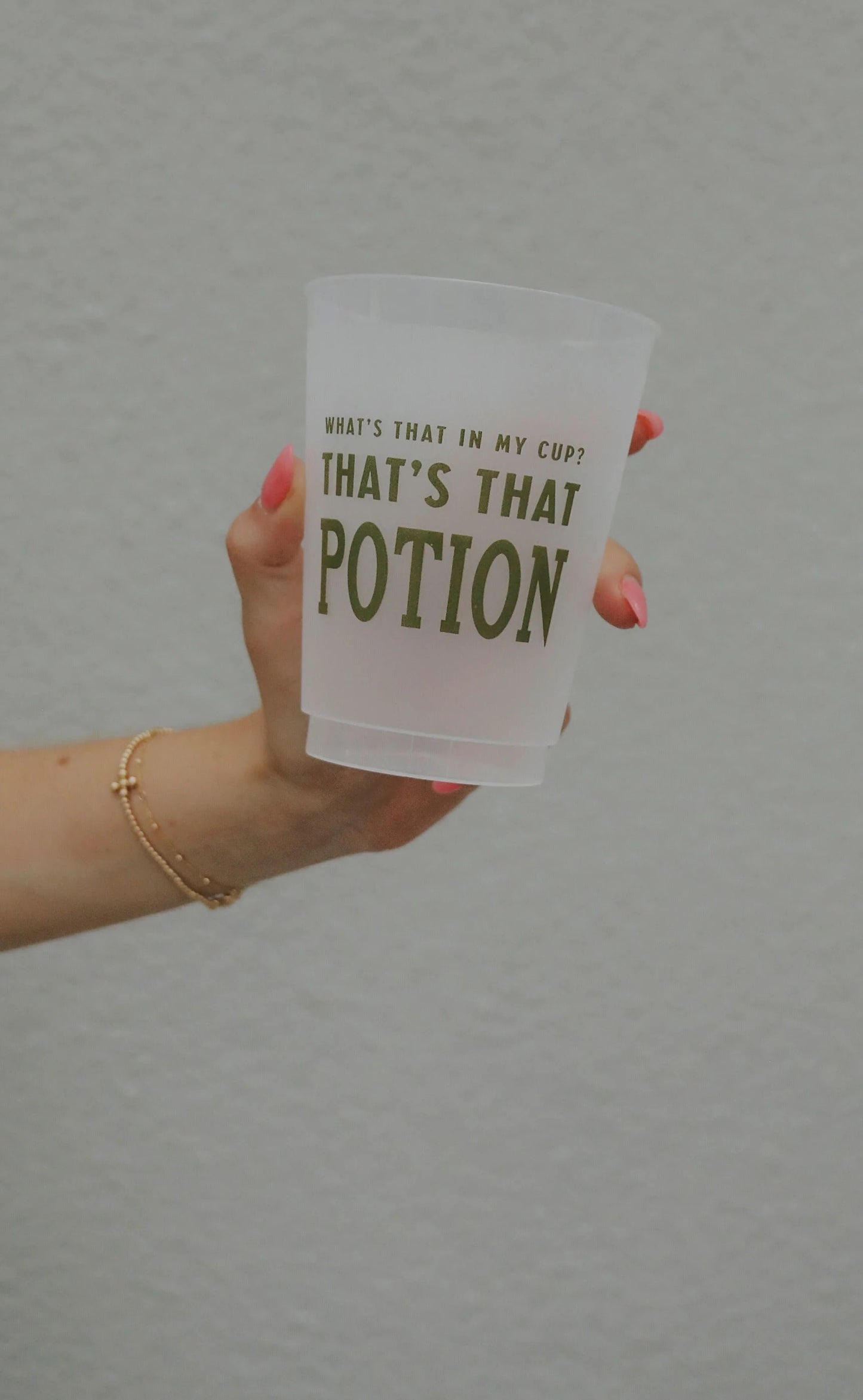 What's that in my cup? Thats that potion. Frosty Cup.
