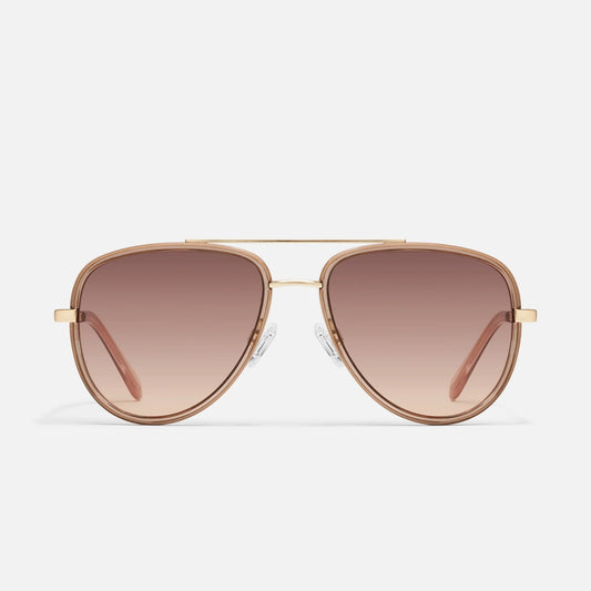 QUAY SUNGLASSES - All In Medium Doe Frame / Brown Lens