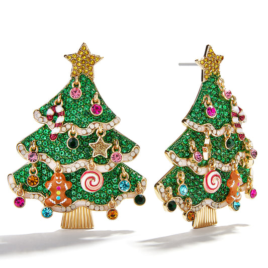 Oh Glitzmas Tree Earrings