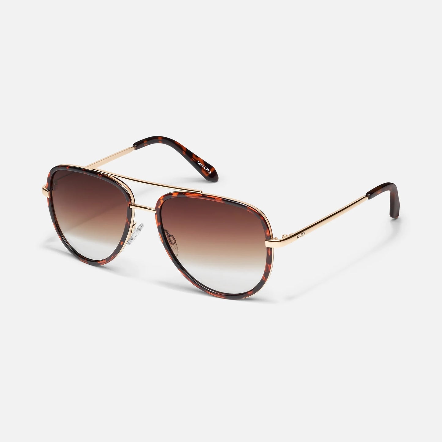 QUAY SUNGLASSES - All In Mini Tortoise Lens / Brown Lens