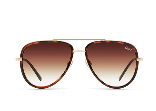 QUAY SUNGLASSES - All In Mini Tortoise Lens / Brown Lens
