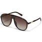 QUAY SUNGLASSES - Chart Topper - Dark Tort Frame / Brown Lens