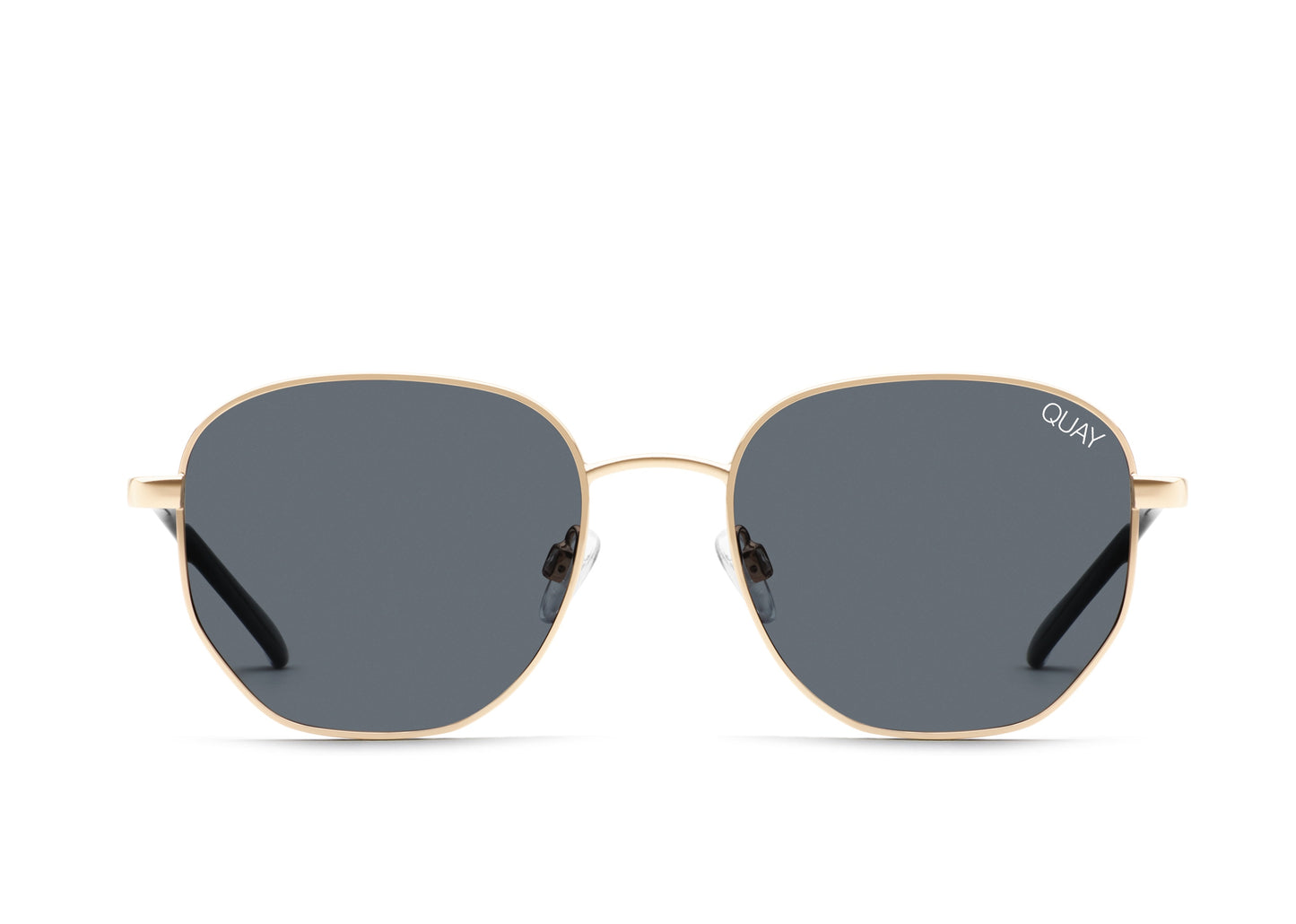 QUAY SUNGLASSES - Big Time - Gold/Smoke