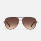 QUAY SUNGLASSES - High Key Twist - Chocolate Fram / Brown Fawn Lens