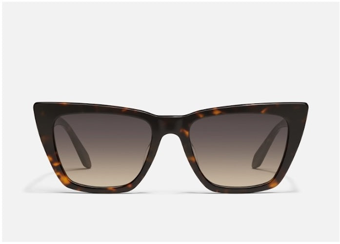 QUAY SUNGLASSES - Call The Shots- Dark Tort Frame / Smoke Taupe Lens