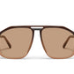 QUAY SUNGLASSES - Studio Sesh - Sepia Ombre Frame / Tan Lens