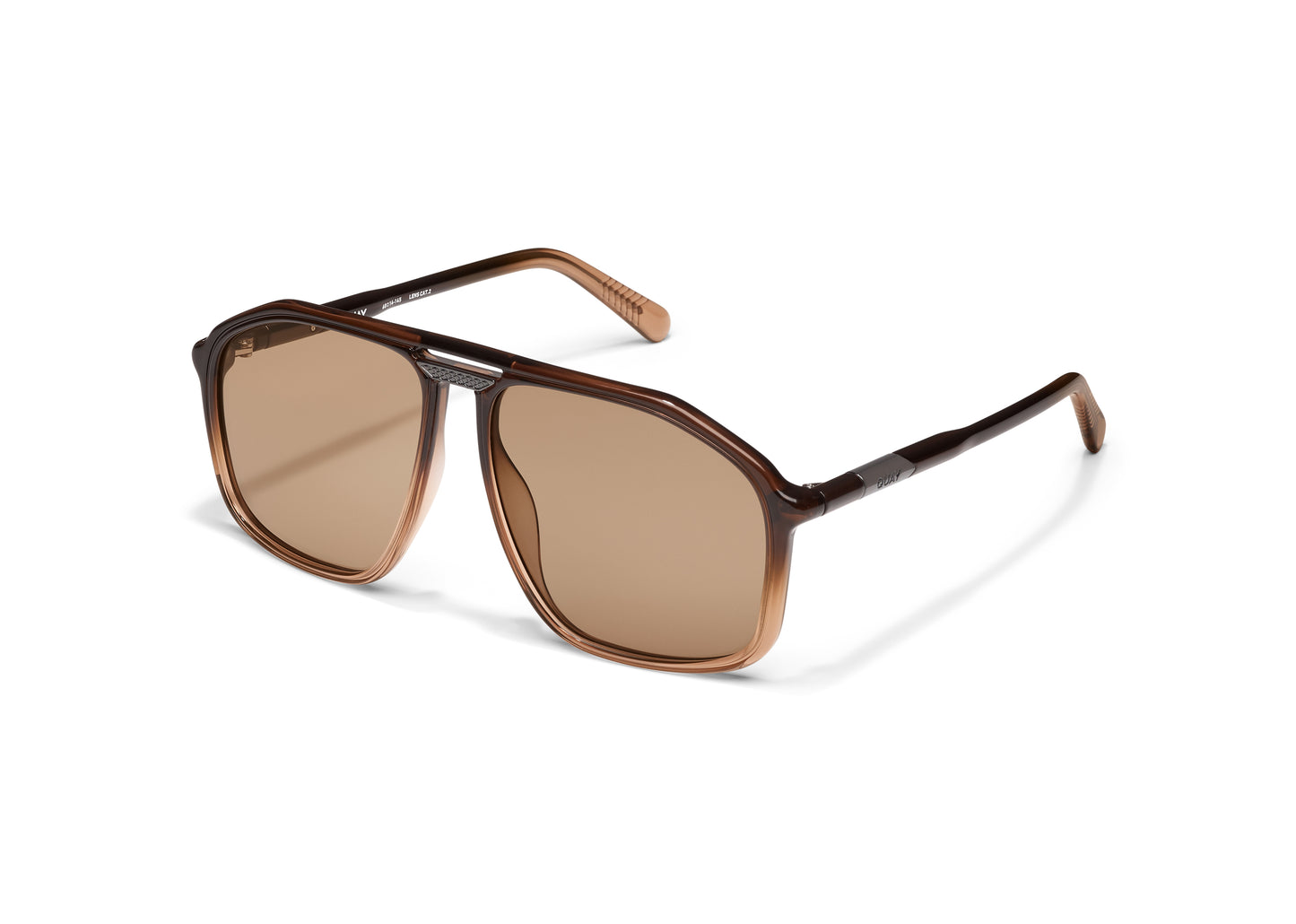 QUAY SUNGLASSES - Studio Sesh - Sepia Ombre Frame / Tan Lens