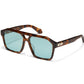 QUAY SUNGLASSES - Soundcheck - Amber Tort Frame / Aqua Lens