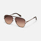 QUAY SUNGLASSES - High Key Twist - Chocolate Fram / Brown Fawn Lens