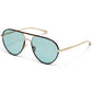 QUAY SUNGLASSES - Say Less - Amber Tort Frame / Aqua Lens