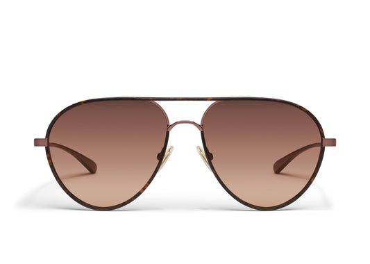 QUAY SUNGLASSES - Say Less - Dark Tort Frame / Brown Fawn Lens