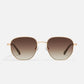 QUAY SUNGLASSES - Big Time - Gold/Brown