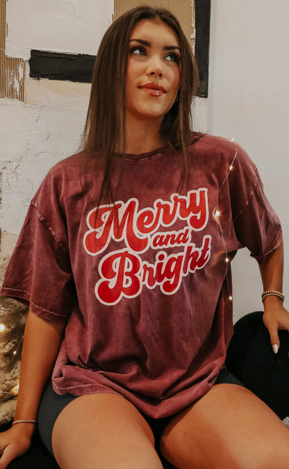 Merry and Bright Band Tee - Luxxe Apparel