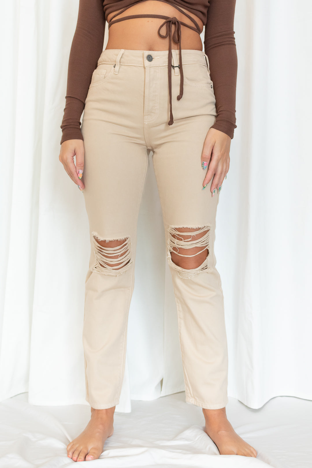 Tracey Straight Leg Jeans - Luxxe Apparel