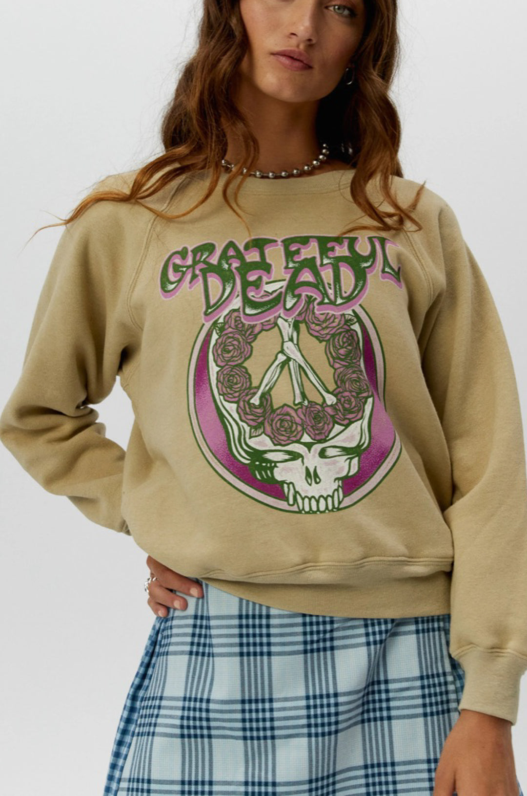 Grateful Dead Skull & Roses Crewneck - Luxxe Apparel