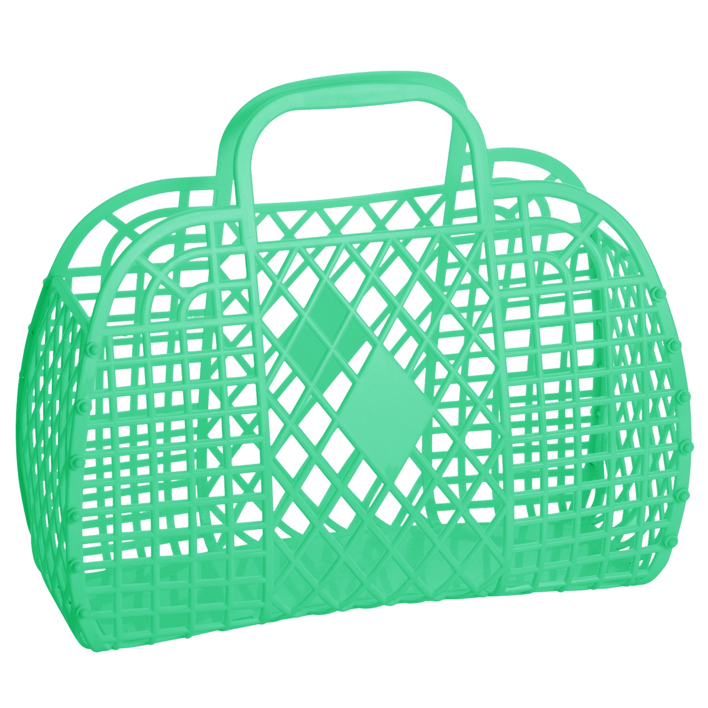 Large Retro Basket - Green - Luxxe Apparel