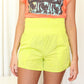 Speed of Light Shorts - Lime - Luxxe Apparel